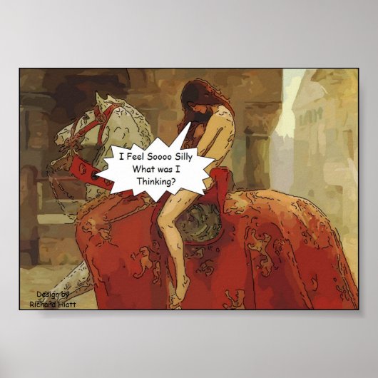 Lady Godiva Cartoon poster (Voorkant)