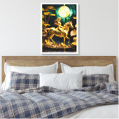Lady Godiva: Mythe van het offer Canvas Afdruk (Insitu (Slaapkamer))