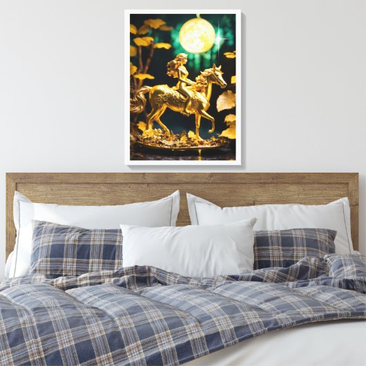 Lady Godiva: Mythe van het offer Canvas Afdruk (Insitu (Slaapkamer))