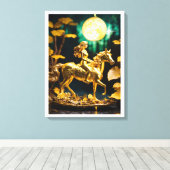 Lady Godiva: Mythe van het offer Canvas Afdruk (Insitu (Houten vloer))