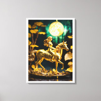 Lady Godiva: Mythe van het offer Canvas Afdruk