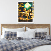 Lady Godiva: Mythe van het offer Canvas Afdruk (Insitu (Slaapkamer))