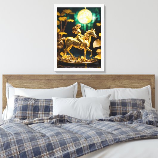 Lady Godiva: Mythe van het offer Canvas Afdruk (Insitu (Slaapkamer))