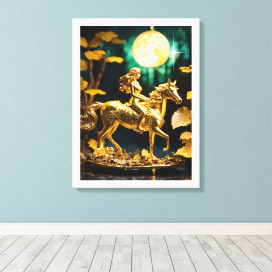 Lady Godiva: Mythe van het offer Canvas Afdruk (Insitu (Houten vloer))