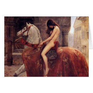  Lady Godiva op de kaart van Horseback