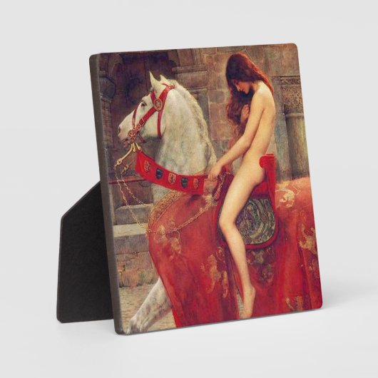 Lady Godiva Plaque Fotoplaat (Voorkant)