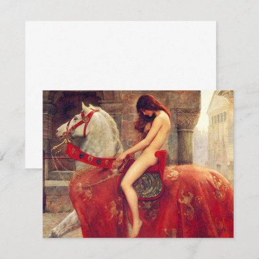 Lady Godiva Uitnodiging (Voorkant / Achterkant)
