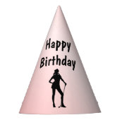 Lady Golf Birthday Feesthoedjes (Voorkant)