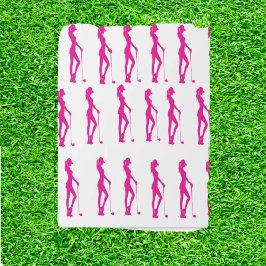 Lady Golf Gift Wrapping Paper Cadeaupapier