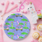 Lady Golf Thish Happy Birthday Papieren Bordje (Feest)