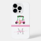 Lady Golfer - Aangepaste naam van het monogram Case-Mate iPhone Case (Achterkant)