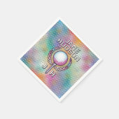 Lady Golfer Custom Monogram Design Servet (Hoek)