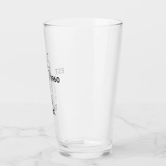 Lady Golfer Gepersonaliseerde naam en jaar Glas (Links)