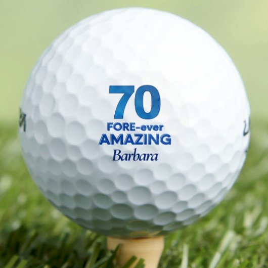 Lady Golfer Gift 70 – 70ste FORER-ever Geweldig Golfballen