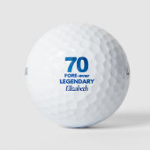 Lady Golfer Gift 70 - 70ste voor altijd legendaris Golfballen (Voorkant)