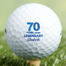 Lady Golfer Gift 70 - 70ste voor altijd legendaris Golfballen