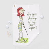 Lady Golfer Golfhanddoek (Insitu)