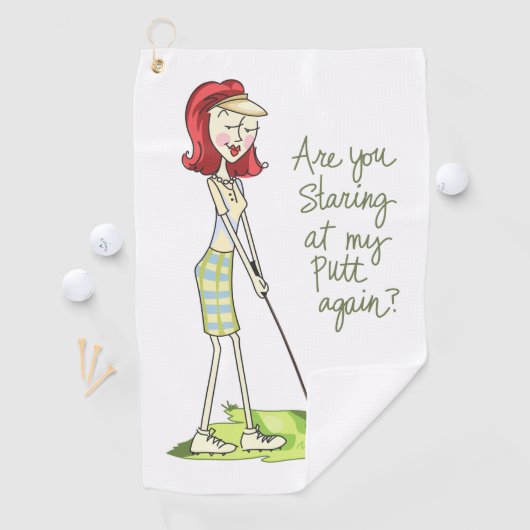 Lady Golfer Golfhanddoek (Insitu)