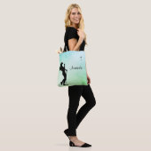 Lady Golfer Green Persoonlijk Tote Bag (Op model)
