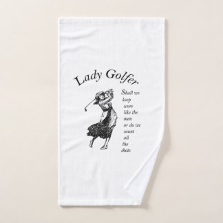 Lady Golfer Handdoek