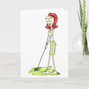 Lady Golfer Kaart