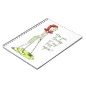 Lady Golfer Notitieboek (Linkerzijde)