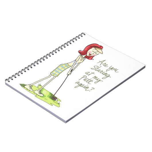 Lady Golfer Notitieboek (Linkerzijde)