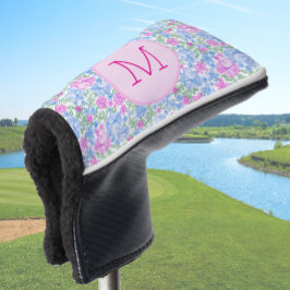 Lady Golfer Roze Blauw Bloemen Preppy Custom Dames Golfheadcover