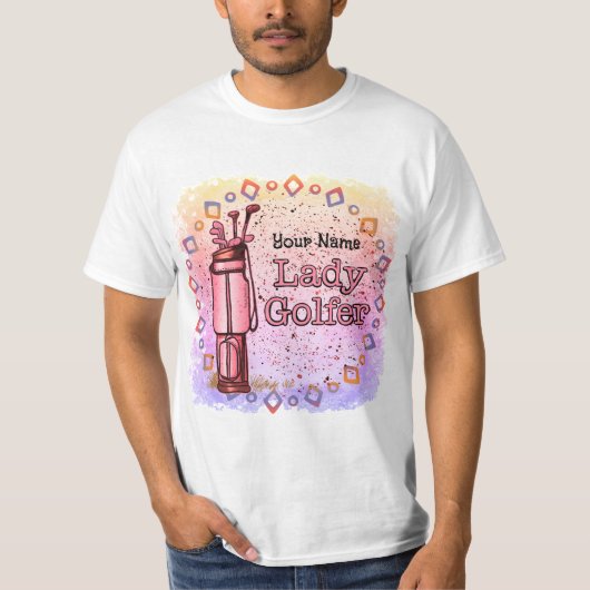 Lady Golfer T-shirt (Voorkant)