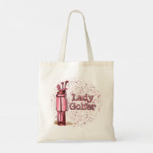 Lady Golfer Tote Bag (Achterkant)