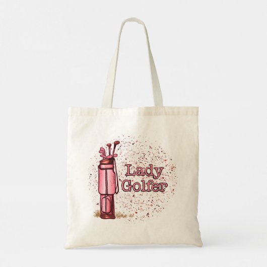 Lady Golfer Tote Bag (Achterkant)