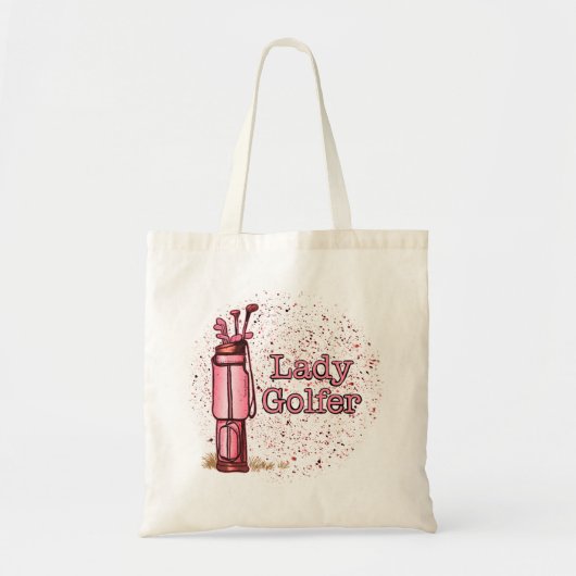 Lady Golfer Tote Bag (Voorkant)