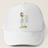 Lady Golfer Trucker Pet (Voorkant)