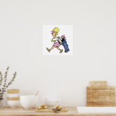 Lady Golfer Tshirts en Gifts Poster (Keuken)