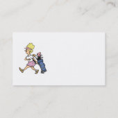 Lady Golfer Tshirts en Gifts Visitekaartje (Achterkant)