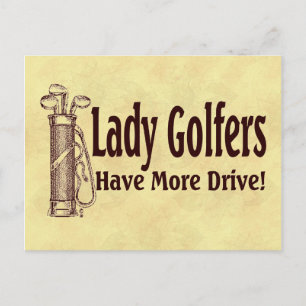 Lady Golfers Briefkaart