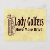 Lady Golfers Briefkaart (Voorkant)