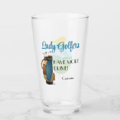 Lady golfers hebben meer drive glas tumbler (Voorkant)