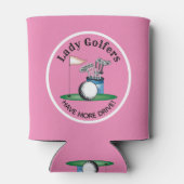 Lady golfers hebben meer drive Koelbox Blikjeskoeler (Achterkant)