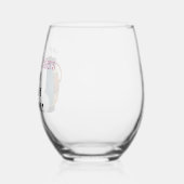 Lady golfers hebben meer Drive Stemless wijnglas Wijnglas Zonder Voet (Links)