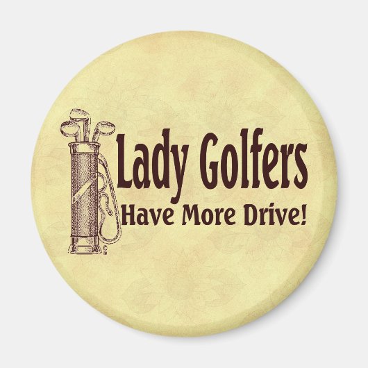 Lady Golfers Magneet (Voorkant)