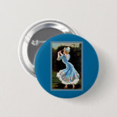 Lady Golfing Ronde Button 5,7 Cm (Voorkant /achterkant)