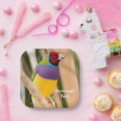 Lady Gouldian Finch Papieren Bordje (Feest)