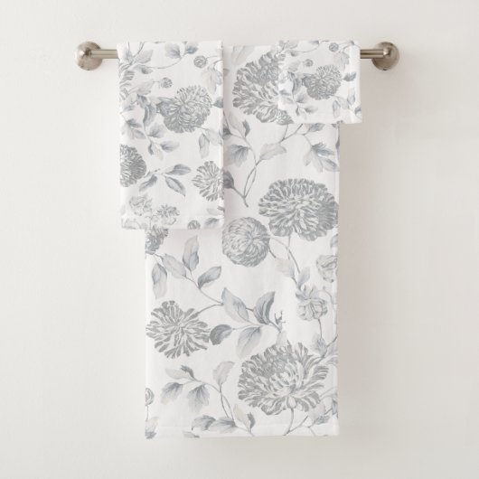 Lady Gray Modern  botanische tuinbouw Bad Handdoek (Insitu)