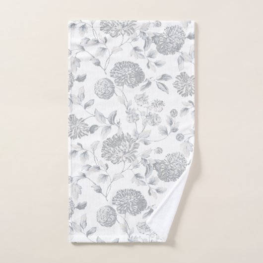 Lady Gray Modern  botanische tuinbouw Bad Handdoek (Handdoek)