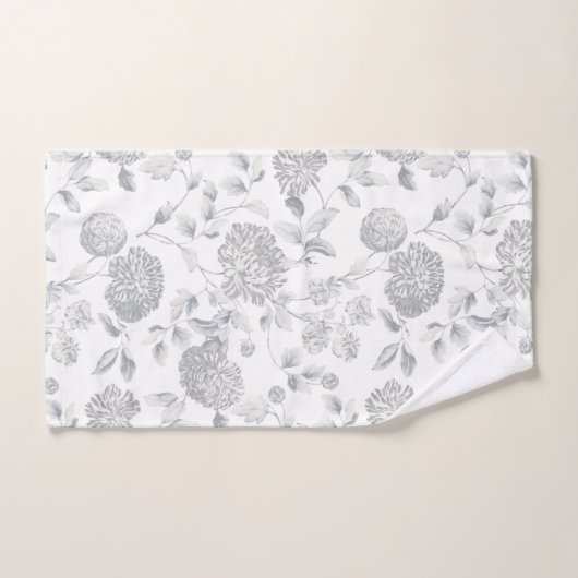 Lady Gray Modern  botanische tuinbouw Bad Handdoek (Handdoek)