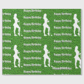 Lady Green Wrapping Paper Cadeaupapier (Vlak)
