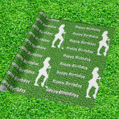 Lady Green Wrapping Paper Cadeaupapier