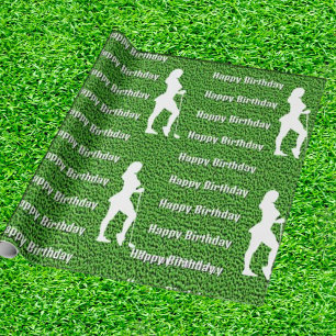 Lady Green Wrapping Paper Cadeaupapier