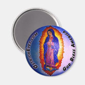 Lady Guadalupe Blessing Magneet (Voorkant / Achterkant)